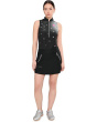 Happy Heart Sleeveless Zip Front with Scattered Dots