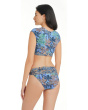 By the Sea Tie Front Cap Sleeve Top