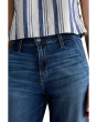 Stella Mid-Rise Ankle Palazzo Jeans in Indigo Shade