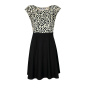 Designer-Optimizer-Prinzesskleid, schwarz-creme