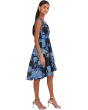 V-Neck Midi Jacquard Dress