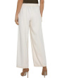 Wide Leg Mid-Rise Trouser With Elastic Back Waistband
