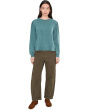 Long Pleated Sleeves Sweatshirt