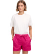 Pull-On Drawstring Shorts in 100% Linen