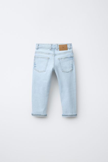 Zara ДЖИНСЫ ПРЯМОГО КРОЯ С РАЗРЕЗАМИ 545119403-406-18