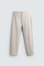 Zara БРЮКИ ЧИНОС СО СТРУКТУРНЫМ РИСУНКОМ - КОМФОРТ 525201977-052-36
