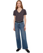 Short Sleeve V-Neck Boxy Tee