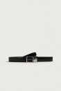 Zara Черный кожаный поворотный ремень