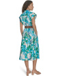 Belted Floral Cotton Aline
