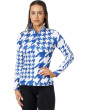 Houndstooth 1/2 Zip