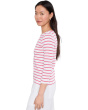Rib Stripe 3/4 Boatneck