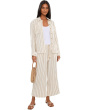 Petite Belted Stripe Shacket