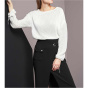 Designer-Netz-Sweatshirt, wei_