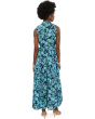 Floral Sleeveless Collared Button-Down Dress