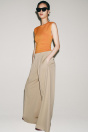 ZW COLLECTION HOSE MIT WEITEM BEIN UND ZIERFALTEN
