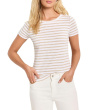Short Sleeve Scoop Neck Striped Tee