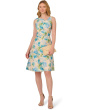 Asymmetrical Jacquard Midi Dress