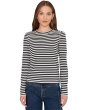 Easy Puff Sleeve Long Sleeve Stripe