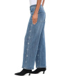 30" Luxe Mid-Rise Stride Wide Leg Jeans