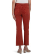 Kelsey High-Rise Ankle Flare With Raw Hem in Paprika