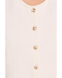 Marianna Rolled Edge Button Front Vest