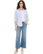 Petite Meg High-Rise Fab Ab Wide Leg Raw Hem