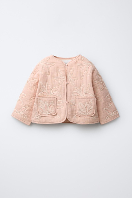 Zara КУРТКА С ЦВЕТОЧНОЙ ВЫШИВКОЙ 495675148-620-18
