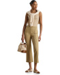 Petite Twill Flare Ankle Pants