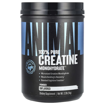 Animal, 100% Pure Creatine Monohydrate™, чистый моногидрат креатина, порошок, без добавок, 1 кг (2,2 фунта)