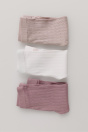 Zara ЛЕГГИНСЫ POINTELLE из 3 УПАКОВОК розового цвета