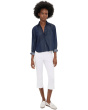Petite Chloe Capri In Optic White