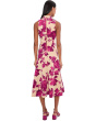 Sleeveless Floral Scuba Aline