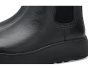 F-Mode Stitch Warm Tumbled-Leather Chelsea Boots