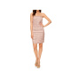 Plisseekleid, puder-schwarz