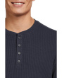 Waffle Long Sleeve Henley