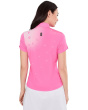 Happy Heart Top Short Sleeve Zip Neck