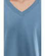 Long Sleeve Open V-Neck Sweatshirt