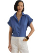 Petite Linen Short Sleeve Shirt