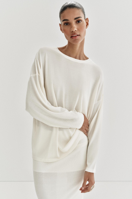 Zara СВИТЕР ТОНКОЙ ВЯЗКИ НЕГАБАРИТНОГО КРОЯ 509576026-250-2