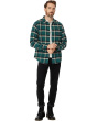 Heathered Easy Long-Sleeve Shirt in Plaid