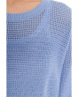 Petite Peruvian Cotton Blend Crew Neck Sweater