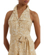 Floral Crepe Sleeveless Shirtdress
