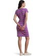Striped Tie-front Jersey Dress