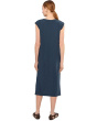 Cap Sleeve Column Dress with Side Slits
