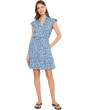 Bahia Blooms Short Sleeve Short Dress