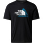 THE NORTH FACE Мужская футболка M футболка MOUNTAIN FOUNDATION SS-ГРАФИКА