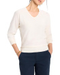Easy V-neck Pure Cotton Sweater