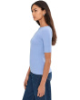 Stretch Cotton Boatneck Tee
