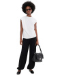 Relaxed Short Sleeve Drape Top