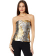 Camilo Strapless Floral Jacquard Top